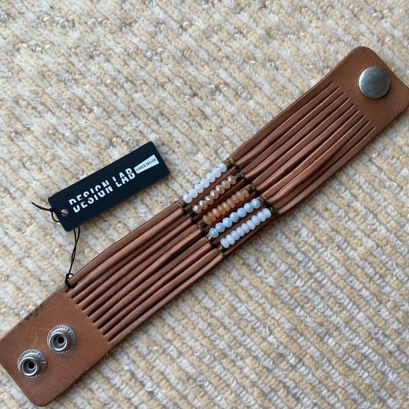 NEW w TAGS❣️ Design Lab Brown Leather Bracelet - Picture 1 of 2